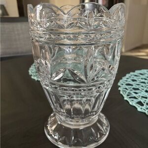 Crystal-Cut Glass Vase